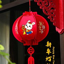 新年燈籠竹編小燈籠手工 材料 古風手提發光新款兔子燈掛飾 歷史價格詳細信息