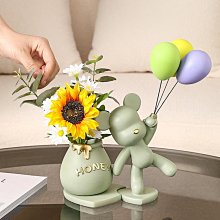 輕奢暴力熊客廳電視櫃酒櫃書櫃手辦大小耳熊卡通公仔擺件 歷史價格詳細信息