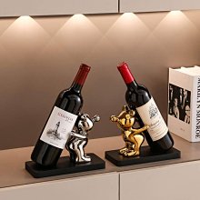 輕奢暴力熊 紅酒架擺件 創意客廳玄關博古架 酒櫃裝飾品 電鍍陶瓷擺設 歷史價格詳細信息