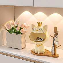 招財貓入戶玄關擺件輕奢高檔客廳電視柜酒柜家居飾品喬遷新居禮品半米潮殼直購 歷史價格詳細信息