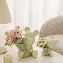 輕奢暴力熊客廳電視櫃酒櫃書櫃手辦大小耳熊卡通公仔擺件 歷史價格詳細信息