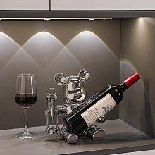 輕奢暴力熊 紅酒架擺件 創意客廳玄關博古架 酒櫃裝飾品 電鍍陶瓷擺設 歷史價格詳細信息