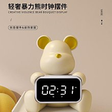 暴力熊玄關時鐘擺件進門鞋柜客廳家居電視柜酒柜飾品喬遷新居禮品半米潮殼直購 歷史價格詳細信息