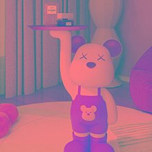 輕奢暴力熊客廳電視櫃酒櫃書櫃手辦大小耳熊卡通公仔擺件 歷史價格詳細信息