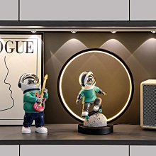 太空人客廳裝飾品擺件輕奢太空人燈電視櫃旁大型落地喬遷新居維維 歷史價格詳細信息