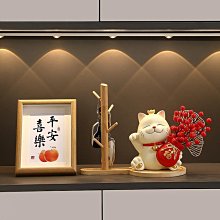 招財貓鑰匙收納玄關裝飾品擺件家居入戶門口鞋柜新房喬遷新居禮品半米潮殼直購 歷史價格詳細信息