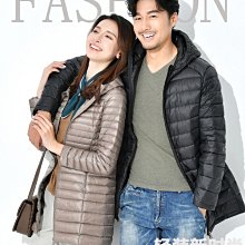 羽絨外套(男)＊白鴨絨(86-90%)＊極輕款＊長袖／V領／排釦／口袋／深藍＊清倉拍賣 歷史價格詳細信息