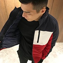 美國百分百【全新真品】 Tommy Hilfiger 連帽羽絨外套 TH 夾克 保暖防風 拼色深藍紅 S-L號 J675 歷史價格詳細信息