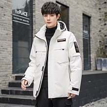 【型男會社】1018 MY 短款迷彩羽絨服男士連帽大衣加厚新款冬裝潮牌男裝外套 歷史價格詳細信息