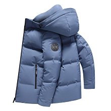 【 型男會社】1018 XC 秋冬新款時尚簡約運動易搭男式連帽抽繩短款保暖羽絨服 歷史價格詳細信息