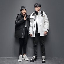 羽絨服 鴨鴨男士工裝羽絨服男冬季中長款加厚新款連帽保暖派克服外套 歷史價格詳細信息