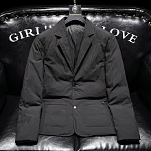 【型男會社】1126 NHXYX 西裝領羽絨服翻領外套男小蜜蜂壓花90白鴨絨 歷史價格詳細信息