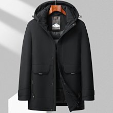 羽絨服 冬季保暖厚實羽絨服男士90白鴨絨填充加厚外套戶外工裝連帽沖鋒衣 歷史價格詳細信息
