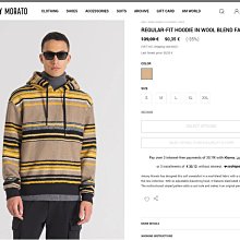 義大利 紅黑條紋亮片羊毛混紡圓領針織衫/外套 428元 歷史價格詳細信息