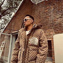 Gucci×The North Face 聯名 森林印花 拉鍊運動外套 山系 二手美品 歷史價格詳細信息