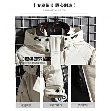 新款羽絨服男中長款韓版修身保暖加厚青年男士大毛領外套時尚YBBE 歷史價格詳細信息