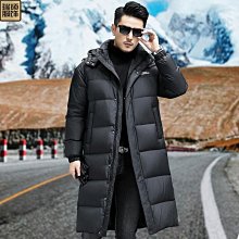 男士白色鴨絨羽絨服保暖連帽加厚羽絨服外套男休閒高品質大衣保暖冬季派克大衣男士 HBBW 歷史價格詳細信息