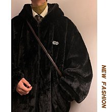 毛毛外套 羊毛外套 毛茸茸外套 羊羔毛外套男 冬季外套 刷毛加厚 連帽情侶冬裝潮牌男士棉襖-時尚男裝 歷史價格詳細信息