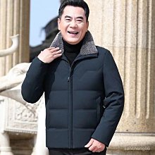 秋冬季外套棉服加絨中年男2024冬天加厚棉衣新款衣服男裝爸爸老年 歷史價格詳細信息