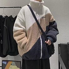 男秋冬季新款羔羊絨外套男士翻領潮流男裝冬裝薄款外套羔羊絨男士夾克秋冬季休閒搖粒絨外套男加肥加大尺碼抓絨衣男女情侶 歷史價格詳細信息