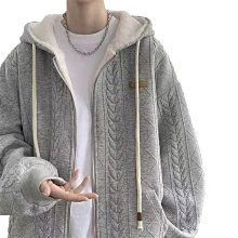 加絨加厚仿羊羔毛連帽衛衣女慵懶風韓版寬松秋冬季年新款外套 歷史價格詳細信息