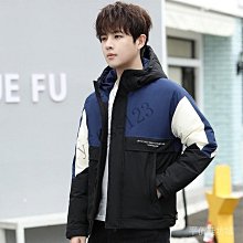 秋冬季新款男士連帽加厚純色羽絨棉服大碼休閒百搭棉衣男 歷史價格詳細信息