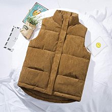 燈芯絨馬甲男士春秋寬松立領工裝坎肩外套背心馬夾潮坎肩百搭背心 歷史價格詳細信息