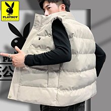 花花公子秋冬季新款馬甲男士背心外套休閑寬松保暖羽絨棉大碼馬甲馬甲男秋冬羽絨棉服背心外套坎肩馬夾無袖夾克潮流高檔帥氣-勁霸服飾 歷史價格詳細信息