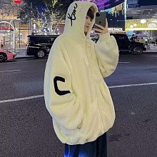 冬季羊羔絨棉服男港風寬松仿兔毛茸茸加厚棉衣外套ins潮紮染棉襖防風鋪棉外套 棉外套男生 羽絨棉外套 連帽棉外套-港仔男裝 歷史價格詳細信息