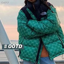 Gucci×The North Face 聯名 森林印花 拉鍊運動外套 山系 二手美品 歷史價格詳細信息