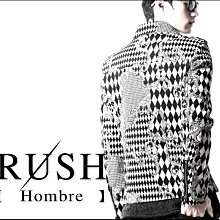 RUSH Hombre (韓國空運) 正韓貨 雙層領千鳥格紋雙排扣七分袖短版外套 (原價2680) 歷史價格詳細信息