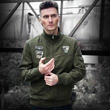 男夾克 軍裝 明星同款-軍旅風肩章修身連帽男外套3色62o22[韓國進口][米蘭精品] 歷史價格詳細信息