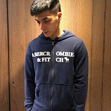 A&F 真品 Abercrombie & Fitch AF麋鹿Hoodie深藍色兔毛連身帽外套 免運費 愛Coach包包 歷史價格詳細信息