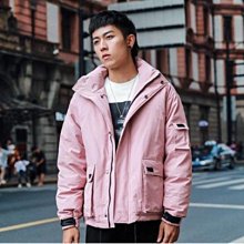 韓版 立領 羽絨外套 黑色 粉色 鋪棉外套 保暖 加厚 防風 情侶裝 中性 男女通款 價格比較,價格查詢,歷史價格詳細信息