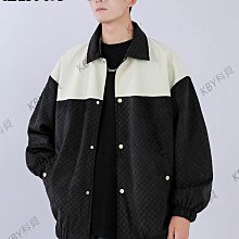 美式設計感潮牌字母刺繡pu皮棉衣女冬季新款復古寬松學生棉服外套 歷史價格詳細信息