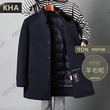 毛呢 大衣 羽絨 內膽-中長款人字紋羊毛雙面呢男外套74bk21[獨家進口][米蘭精品] 歷史價格詳細信息