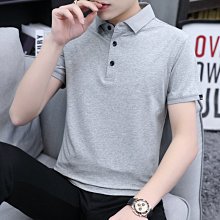 男T恤 襯衫男領口條紋設計 夏季POLO衫男士短袖韓版翻領保羅衫休閑商務帶領T恤 歷史價格詳細信息