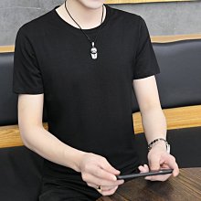 男T恤 襯衫男純色短袖T恤男2022夏季新款冰絲休閑圓領潮流打底衫運動薄款體恤 歷史價格詳細信息