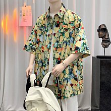 男T恤 襯衫男幸運數字5 夏季純棉短袖t恤男式寬松潮牌假兩件ins半袖大碼五分袖 歷史價格詳細信息