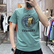 2022歐洲站夏季新款倫古奇潮流絲光棉短袖t恤男款-27715-假模-靚仔男裝 歷史價格詳細信息