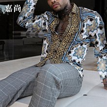 男T恤 襯衫男古著巴花襯衫衣vintage孤品復古開衫雪紡男女長袖常規寬松A9 歷史價格詳細信息