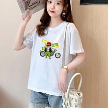 跨境短袖t恤男2024休閒卡通街頭嘻哈圓領ins風夏裝短袖情侶體恤衫 短袖t恤 寬鬆上衣 落肩素T 男裝衣服【滿299元發貨】 歷史價格詳細信息