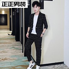 男士西裝套裝帥氣韓版緊身商務休閒西裝男三件式伴郎結婚禮服全套 8TQ6 歷史價格詳細信息