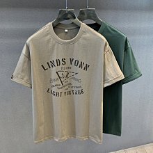 新款夏季青寬松美式純棉短袖t恤男士潮牌印花衣服半袖體恤-正正男裝 歷史價格詳細信息