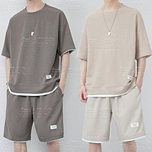 家居服 圓領T恤套裝睡衣男純棉帥氣短袖短褲可外穿件運動裝薄款-豆豆服飾 歷史價格詳細信息