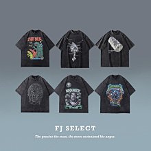 男生短袖上衣 純棉水洗t 落肩短t 做舊短袖T恤  美式復古上衣 嘻哈情侶上衣 暗黑系衣服 重磅五分袖-MINTS名仕男裝 歷史價格詳細信息