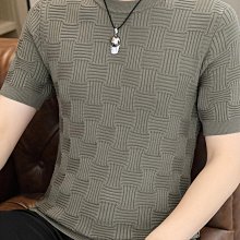 半高領短袖男士t恤港式絲光棉修身純色t恤【滿299元發貨】 歷史價格詳細信息