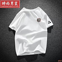 男士純棉t恤短袖時尚寬鬆嘻哈t恤男士圓領t恤s-5xl男休閒圖案印花上衣【滿299元發貨】 歷史價格詳細信息