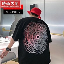 大碼男裝【潮】時尚潮牌大尺碼上衣 大尺碼短袖 中大上衣潮大碼男裝短袖t恤男肥佬夏季潮流印花加肥加大半袖棉體恤衫 歷史價格詳細信息