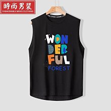 夏季薄款無袖t恤男士百搭時尚個性棉麻坎肩水洗休閑復古休閑背心-毛毛男裝 歷史價格詳細信息